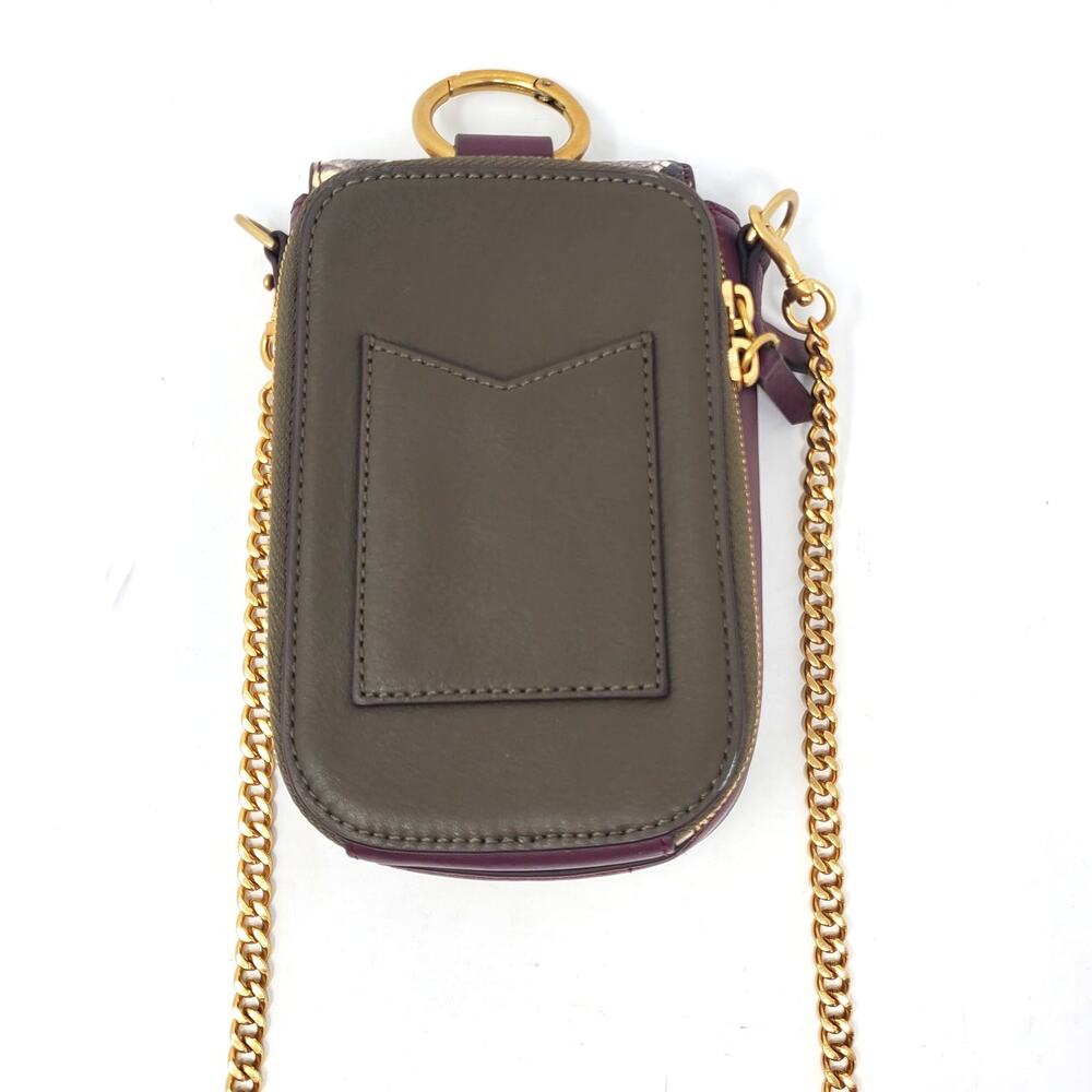 Thacker Farrow Leather Python Embossed Phone Case… - image 2